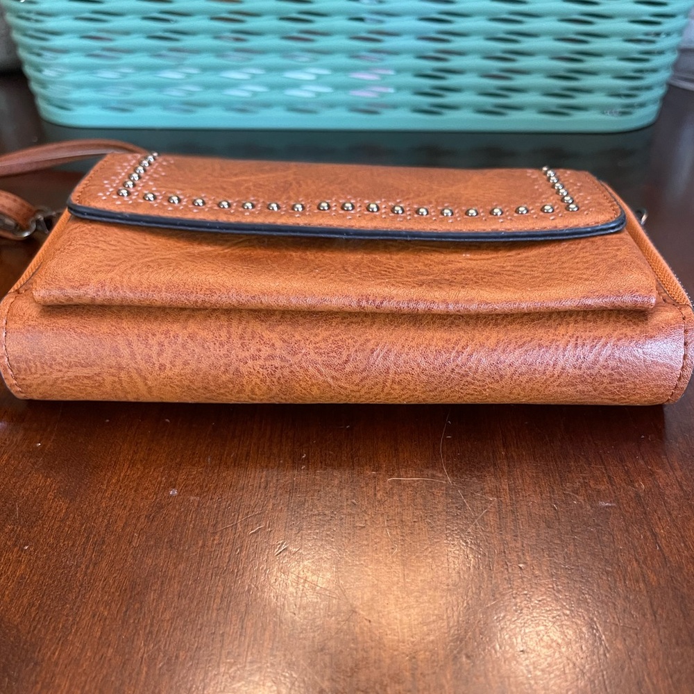 NWOT Faux Leather Crossbody - Picture 3 of 14